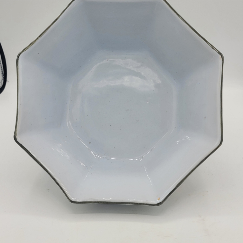 Taste Setter Sigma Italy Hand Painted Floral Octagon Bowl 5" Ceramic Vintage - Picture 11 of 16